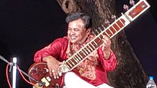 Kumud Santra with Ashim Chaudhary at Shantiniketan