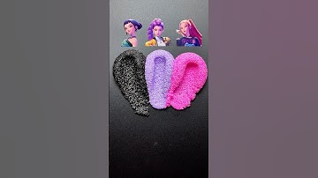 Kpop Demon Hunters color mixing （Part 4)#golden #huntrix #kpopdemonhunters #colormixing #asmr