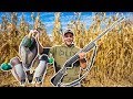 FLOODED CORN Duck Hunting CHALLENGE!! (Catch Clean Cook)
