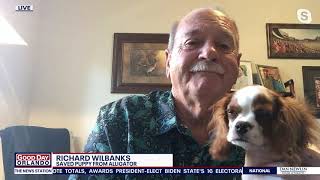 Man who saved puppy from alligator talks to FOX 35 News