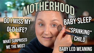 MOTHERHOOD   BRUTALLY HONEST Q&A | ANSWERING YOUR DEEP QUESTIONS WHILE DOING MY MAKEUP