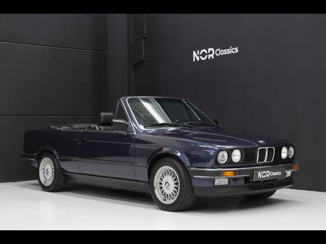 BMW E30 325i cabriolet 1990 royal blau, Presentation, Test drive