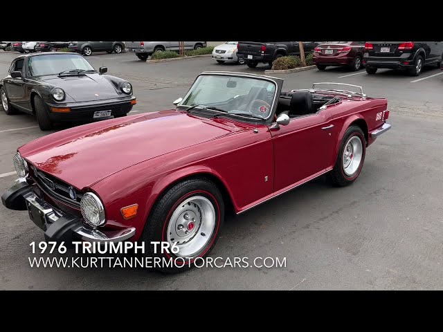 anekdote inden længe is 1976 TRIUMPH TR-6 CONVERTIBLE. CARMINE RED. - YouTube