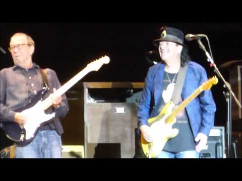 Carlos Santana & Eric Clapton - together! Hyde pk, London 8th July 2018