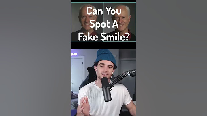 Can you spot a fake smile?