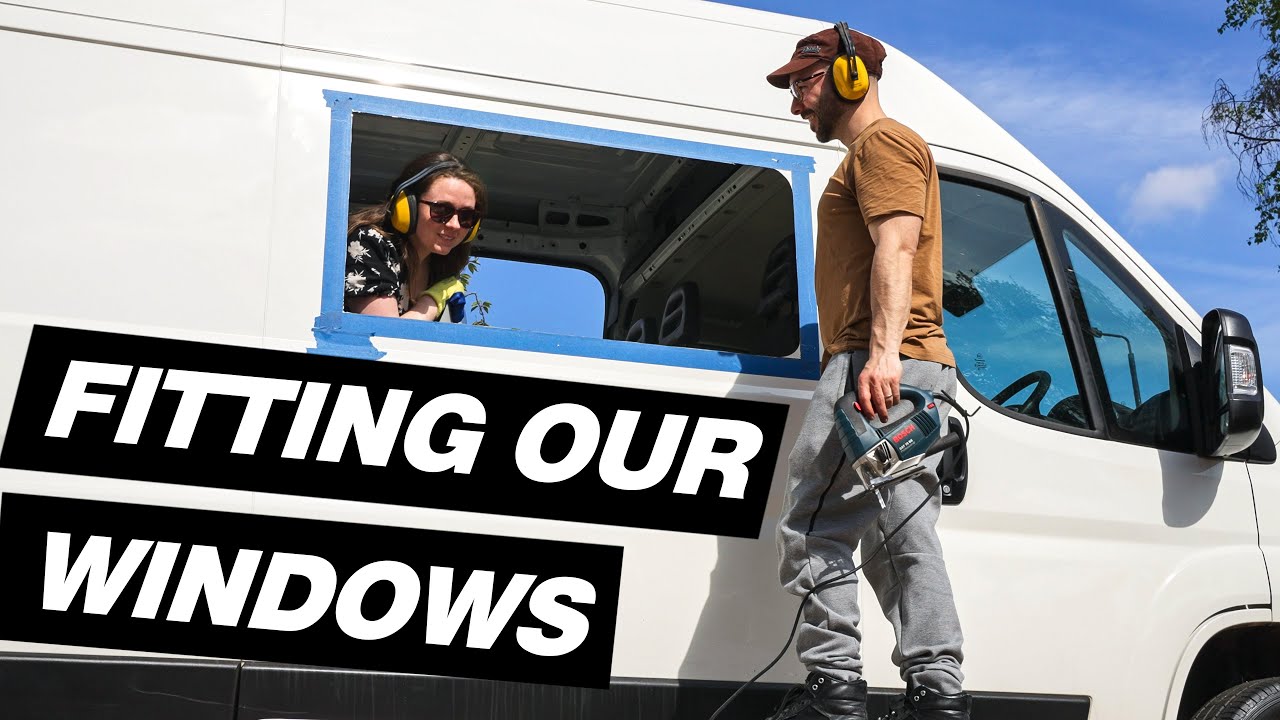 Installing Windows in our Camper Van YouTube