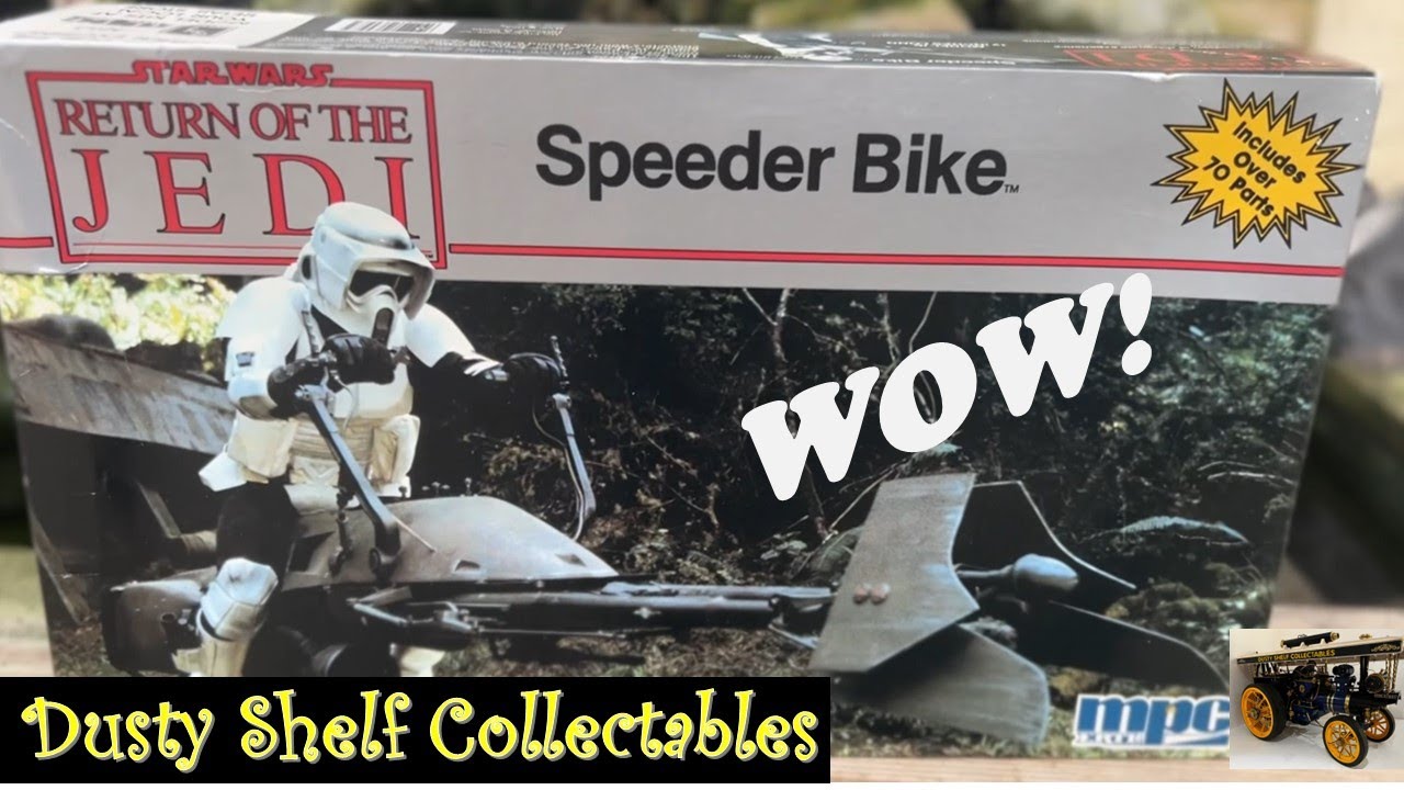 Return Of The Jedi Star Wars Speeder Bike model kit - YouTube