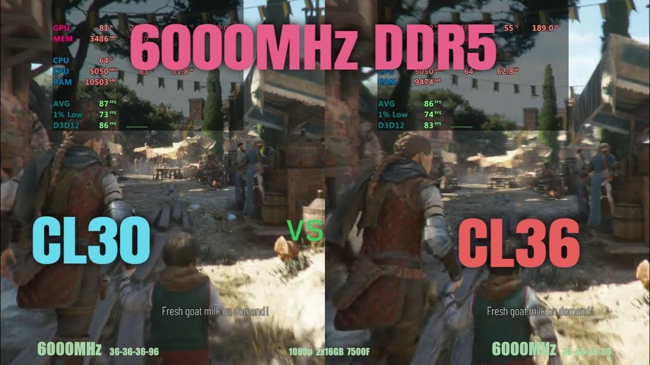 6000mhz ddr5 ram cl30 vs cl36 YouTube