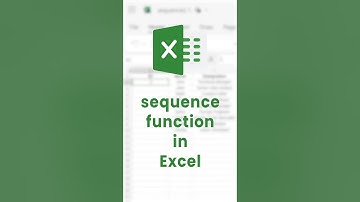 How to create automatic and dynamic number list in Excel? (Sequence Function) #shorts #excel