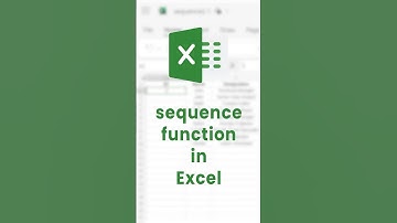 How to create automatic and dynamic number list in Excel? (Sequence Function) #shorts #excel