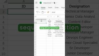 How to create automatic and dynamic number list in Excel? (Sequence Function) #shorts #excel screenshot 5