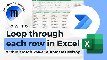 How to loop through each row in an Excel file - Power Automate Desktop Excel actions tutorial