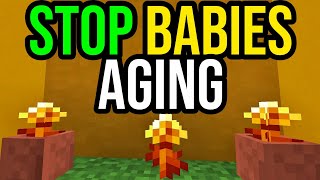 How To Stop Baby Mobs Aging In Minecraft! - Keep Them As Babies Forever! Details
