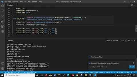 Tasks X3 from mutex to binary semaphore - FreeRTOS ESP IDF for esp32