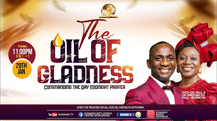 MID NIGHT PRAYER COMMANDING THE DAY ||THE OIL OF GLADNESS||. 29-01-2025