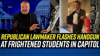 GOP Lawmaker FLASHES HIS GUN at Kids Who are at Capitol to Talk About Gun Violence!!!