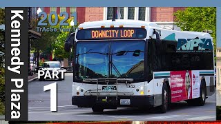 Providence, RI: RIPTA Buses at Kennedy Plaza Part One - RIPTA TrAcSe 2021