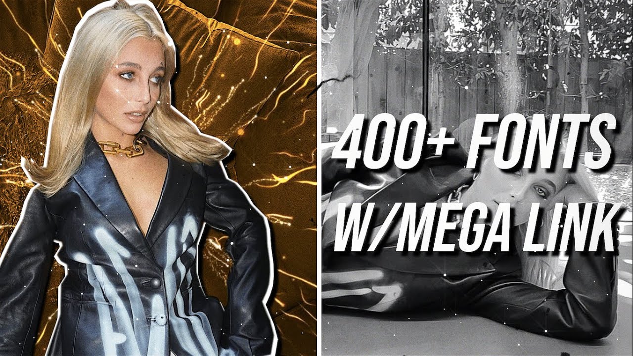 400+ fonts for editing (with mega link!)