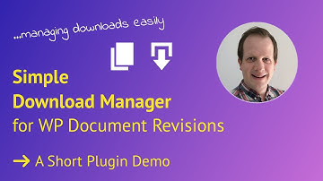 Simple Download Manager for WP Document Revisions - Live Demo WordPress Plugin