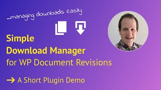Simple Download Manager for WP Document Revisions - Live Demo WordPress Plugin screenshot 4