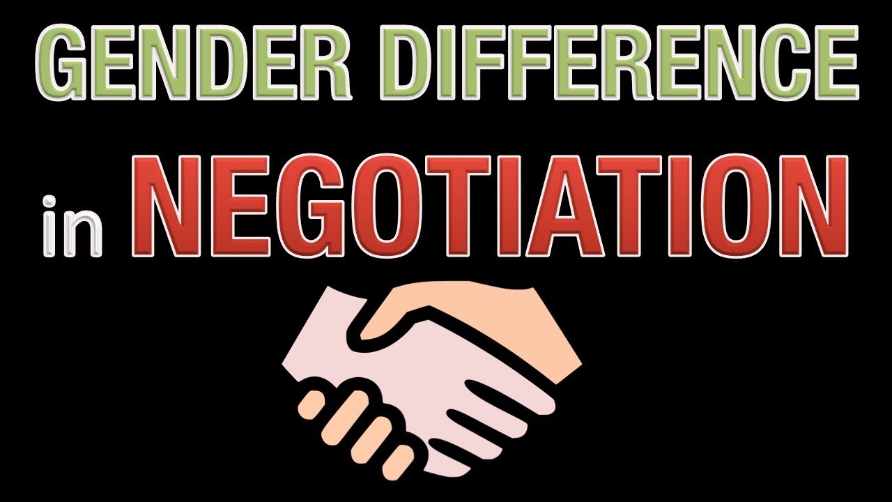 Gender difference in Negotiation (Animated) YouTube