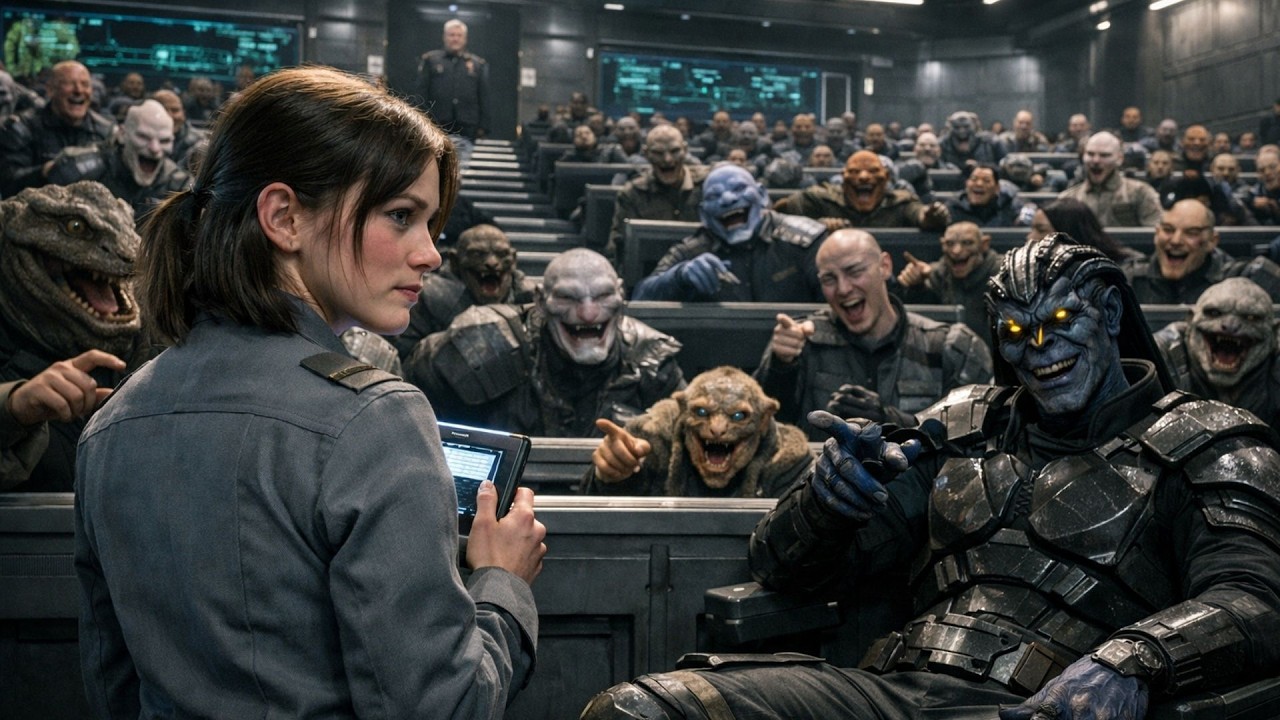 Galaktische Krieger verspotteten die Erde, bis der menschliche Held alles zeigt