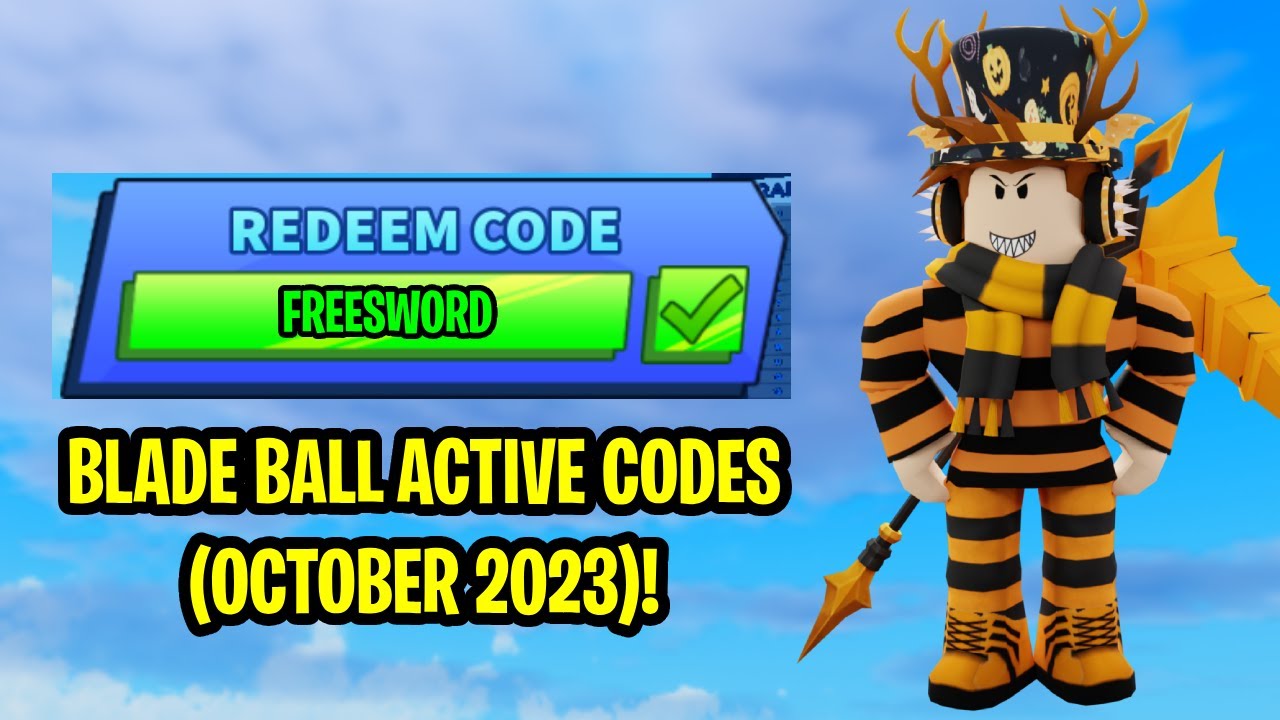 codes de blade ball 2023 outubro 7