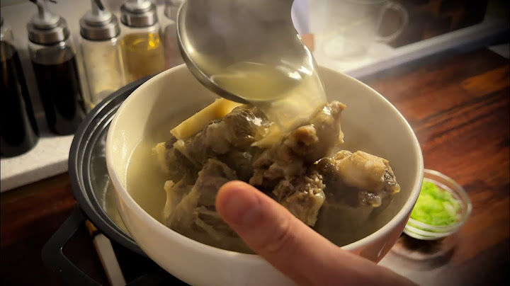 Timetocook style tail gomtang while watching Jinny's Kitchen2