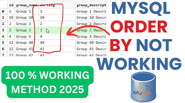 How to Fix MYSQL Order By Not Working Properly  -- 2025 Method