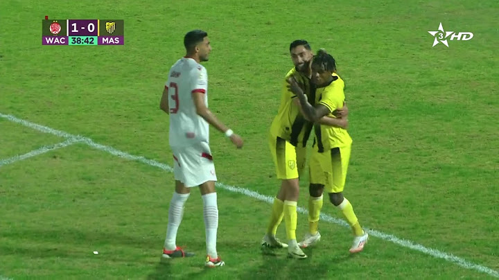 الوداد الرياضي 1-1 المغرب الفاسي هدف #كابيلو_سيكانينغ في الدقيقة 39
