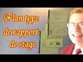 Rapport de stage exemple 1  plan type modle du rapport de stage