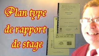 Rapport de stage exemple 1 : plan type modèle du rapport de stage