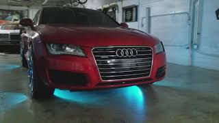 RGB wheel lights kandy red Audi