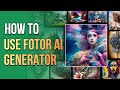 How to use fotor ai generator