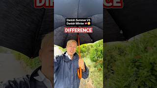 Danish Summer VS Winter 🇩🇰 #denmark #rain #goviral #fyp #danish #warm #copenhagen #fyp #viral #dk