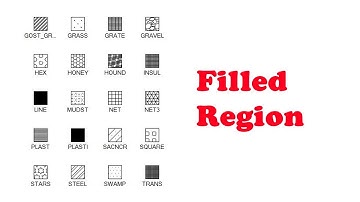 Filled Region in Revit (English) - How to draw 2D lines and hatch patterns on views?