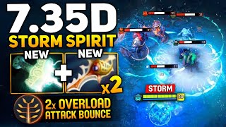 x2 Divine Repair Storm Spirit 7.35d Patch 43 Kills One Shot | Dota 2 Gameplay