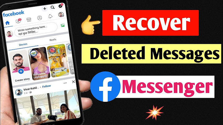 Can you retrieve deleted text messages on facebook messenger