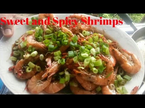 Sweet and Spicy Shrimps   Spicy Garlic Shrimp Lasang Pinoy