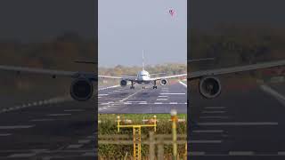 Heavy Boeing 777 Long Takeoff Roll