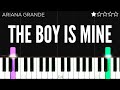 Ariana Grande - the boy is mine | EASY Piano Tutorial