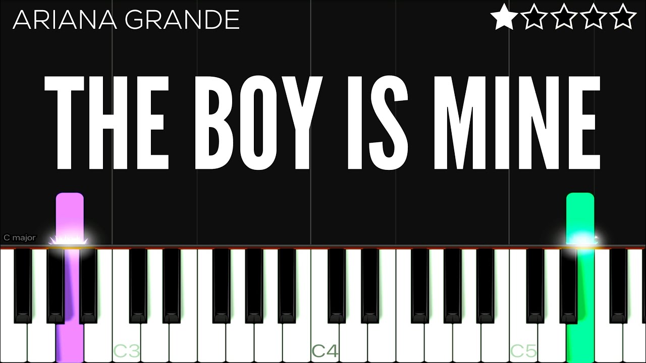Ariana Grande - the boy is mine | EASY Piano Tutorial
