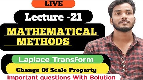B.A/B.sc 3rd Sem Mathematical Methods/ Change of Scale Properties/ Important questions with Solution