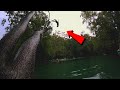 Crazy flips out of trees! CRYSTAL CLEAR WATER!