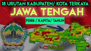 Urutan 18 Kabupaten Kota Terkaya Di Provinsi Jawa Tengah