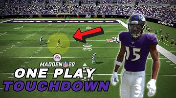 MADDEN 20 DEEP BOMB GLITCH | Madden 20 Block 8 Easy 1 Play Touchdown | Cover 3 Bomb