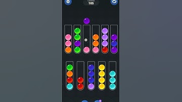 ball sort game @kk Gamer 532🔥 Level 105 💯 short game video