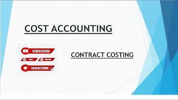 Contract Costing (Part-3)/Cost accounting/Practical Questions/ For B.COM