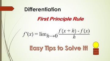 SPM (Add Maths) Differentiation by First Principle Rule