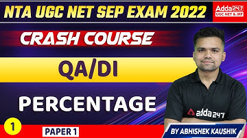 NTA UGC NET Exam 2022 | Paper 1 | Maths | Percentage #1